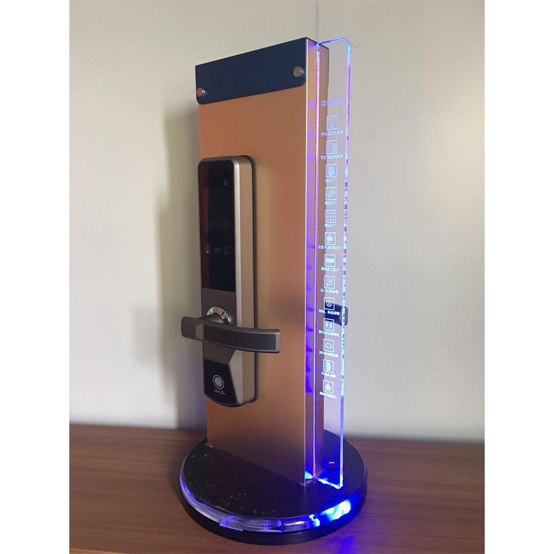 鎖架亞克力鋁合金展架移動式LED燈USB充電展廳