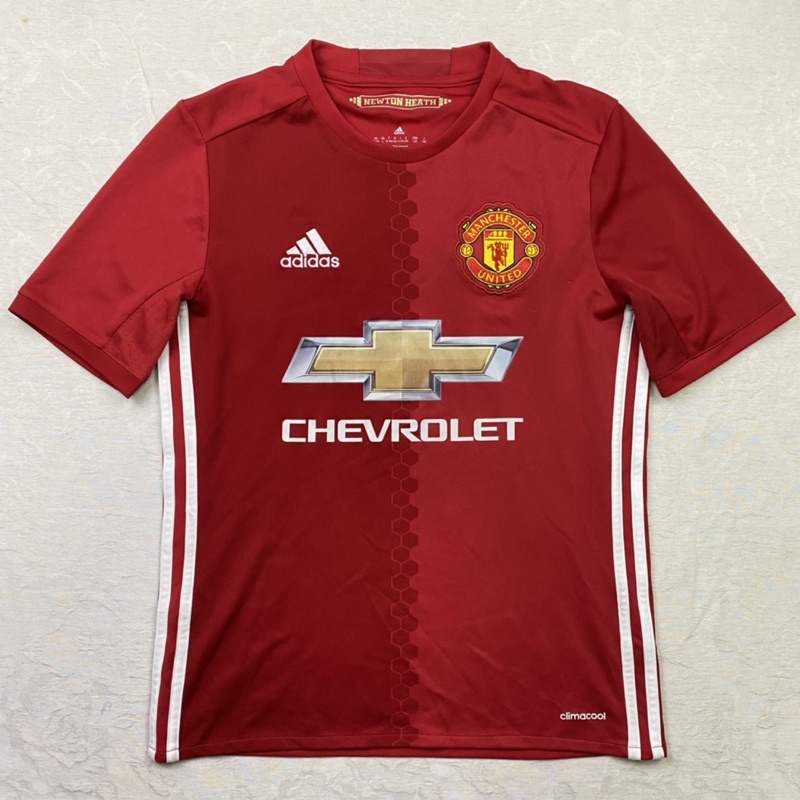 Adidas 愛迪達 曼聯 C羅 紅魔2016/17大童13-14y 主場球衣 MUFC