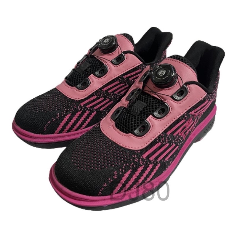 LANEWOLF [旋鈕鞋帶]針織右手女版保齡球鞋(BOA1粉色)