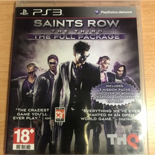PS3 黑街聖徒 3 Saints Row The Third The Full Package 英文版 $500