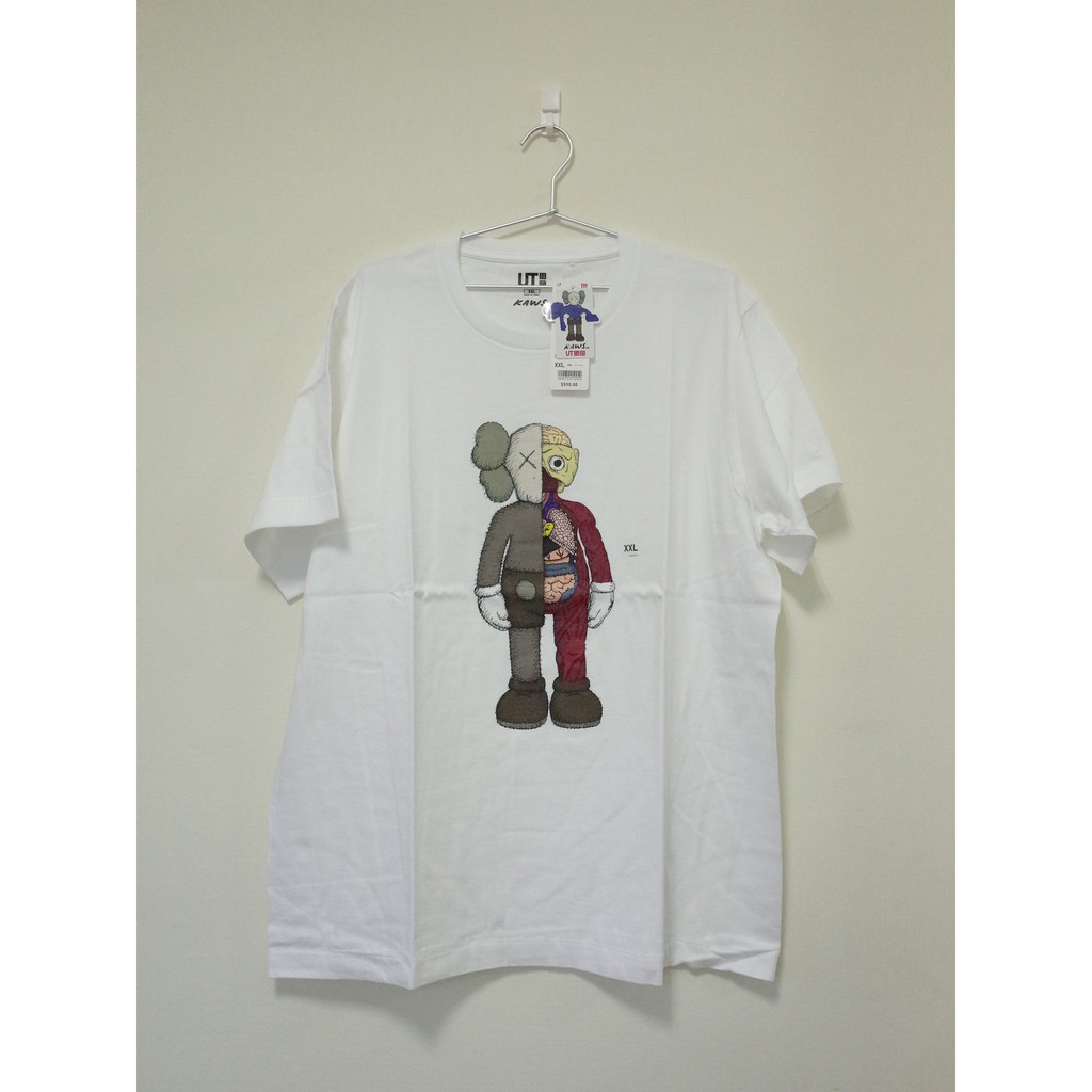 UNIQLO KAWS COMPANION 半剖T恤 全新XXL號 2019最終聯名SUMMER解剖UT潮流街頭塗鴉玩具