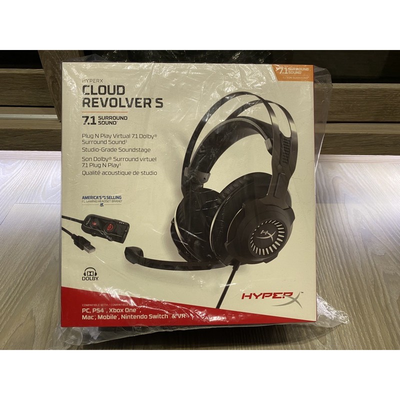 金士頓HyperX Cloud Revolver S 杜比7.1  電競耳麥 全新