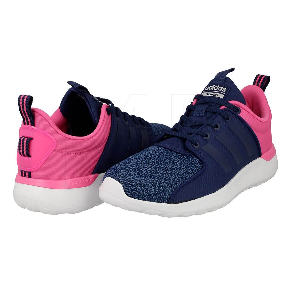 Adidas (6折特惠)Cloudfoam Lite Racer 藍/桃 運動休閒鞋 女鞋 AW4025｜碧綠商行｜