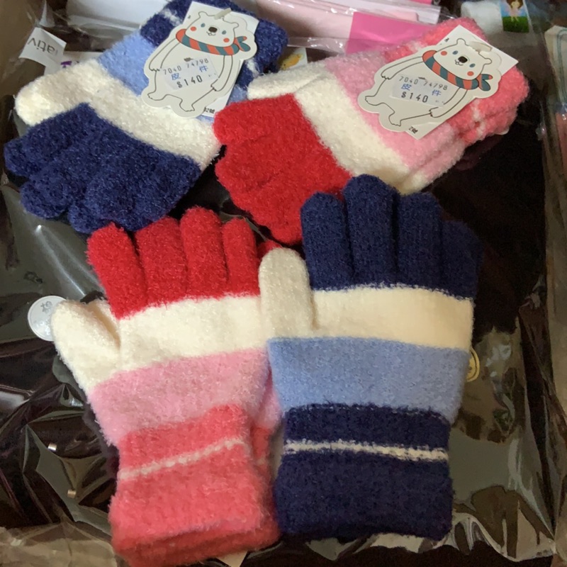 現貨 出清 全包 手套 五指 冬天 保暖 台灣製 小童 大童 幼兒 兒童