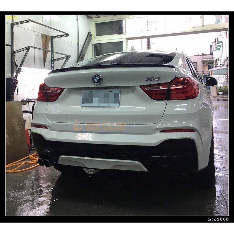 【德研國際】全新 BMW F26 X4 M-TECH  後保桿配件總成，PP材質，台灣 an 製造，另可加購輪弧