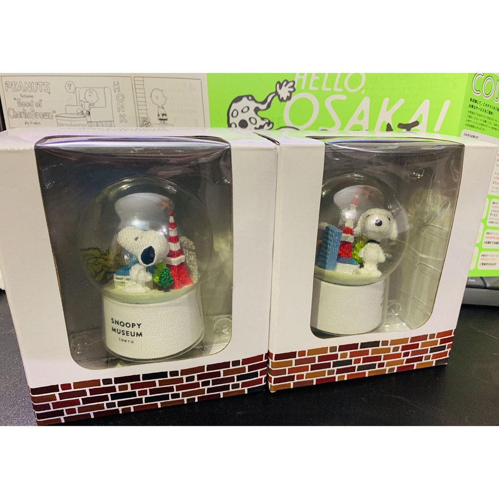 日本帶回現貨snoopy スヌーピー史努比博物館 東京鐵塔 水晶球造型 蝦皮購物