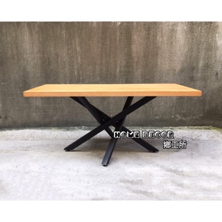 HomeDecor鄉工所 工業風傢俱 餐桌書桌辦公桌桌子實木木桌鐵桌幾何桌椅電腦桌美式鄉村復古loft工業風北歐開店展示