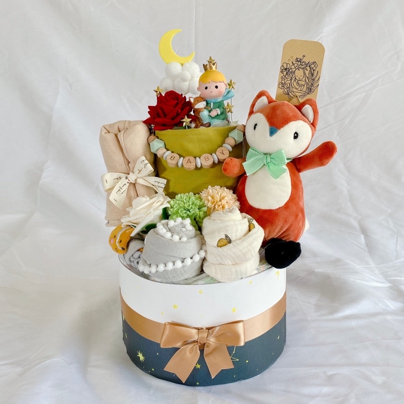尿布蛋糕 彌月禮盒 周歲蛋糕 -來自B612星球的小王子 🪐