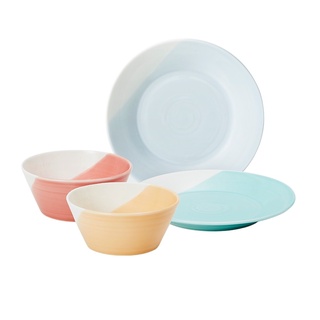 Royal Doulton 皇家道爾頓 1815恆採系列 碗盤4件組 (16cm盤*2、11cm碗*2)