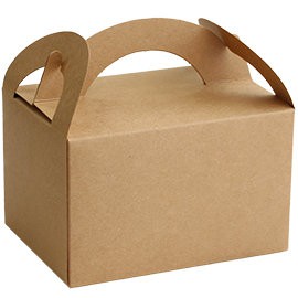 ☆╮Jessice 雜貨小鋪╭☆食品 包裝 提盒 無印 牛皮 小 野餐盒 手提盒 10個入$100