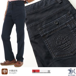 【全館現貨24H】藍色諾亞 浮雕圖騰 涼感紗 男牛仔褲 (中腰直筒) NST Jeans 390-5989 臺灣製