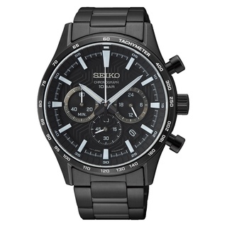 SEIKO精工 CS系列 輪胎紋計時腕錶 8T63-00Y0SD (SSB415P1) 黑SK015