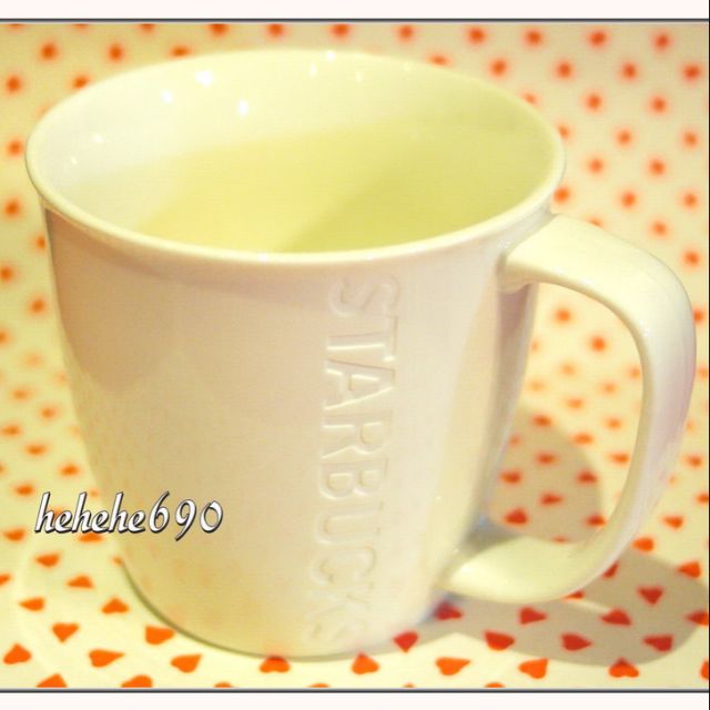 New☆STARBUCKS☆星巴克 ☆經典新骨瓷品牌文字簡約馬克杯☆(絕對經典，生日禮物首選)