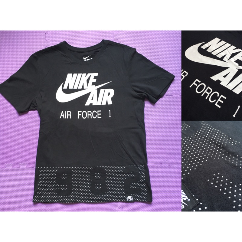 二手 Nike Air Force 1 黑 tee