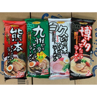 日本 Sanpo 棒狀拉麵 一包內有兩人份 熊本拉麵 博多拉麵 久留米 九州 雞味