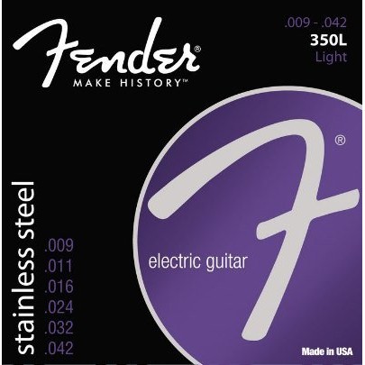 ☆ 唐尼樂器︵☆原廠公司貨 Fender 350L 09-42 不鏽鋼電吉他弦