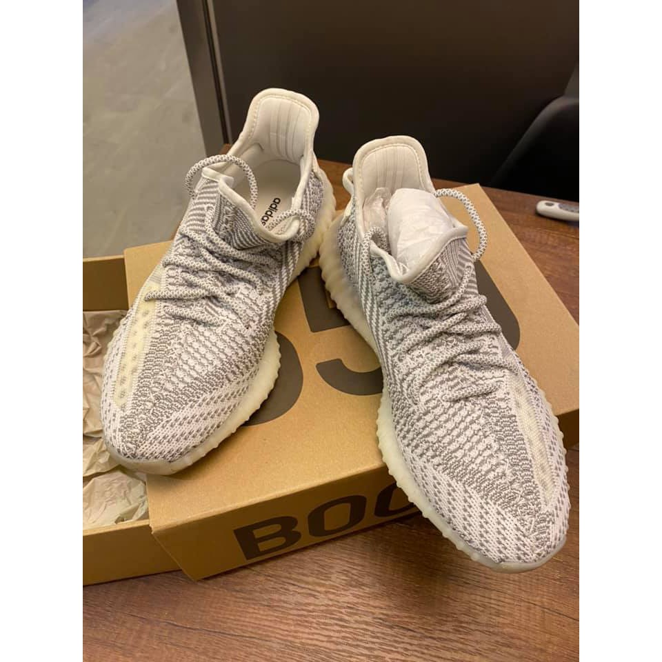 ADIDAS YEEZY BOOST 350 V2 EF2905 白天使 鞋帶反光 編織 慢跑鞋