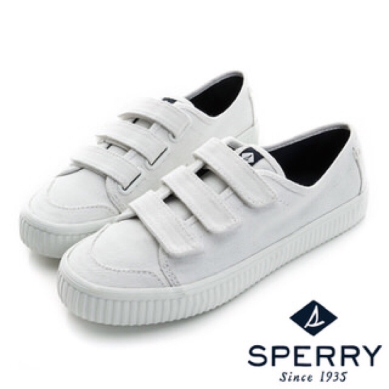 Sperry 魔鬼氈小白鞋 蝦皮購物