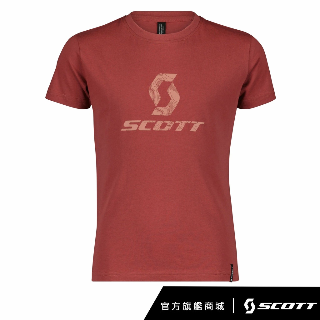SCOTT 經典Logo 兒童T恤〔朱焰紅〕