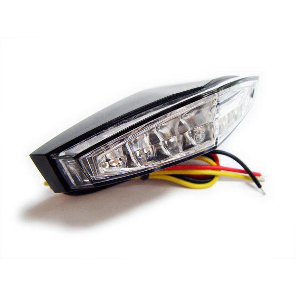 4Motorcycle 機車改裝通用款 LED 迷你角錐六角後燈--6pLED--野狼/狼R/KTR