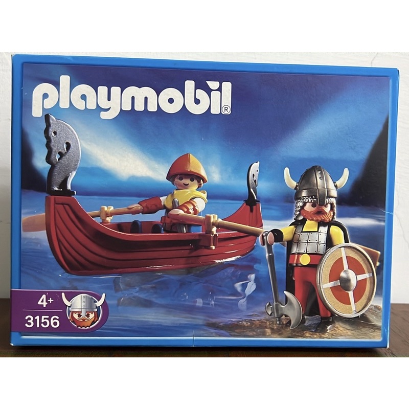 Playmobil 摩比絕版全新盒裝3156維京人海盜船