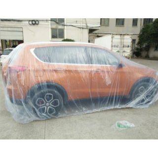 現貨 汽車防塵罩 一次性防塵 防水罩 防塵罩 PE車罩 一次性車罩 塑膠車衣 鍍膜車罩 工程防護 噴漆工程