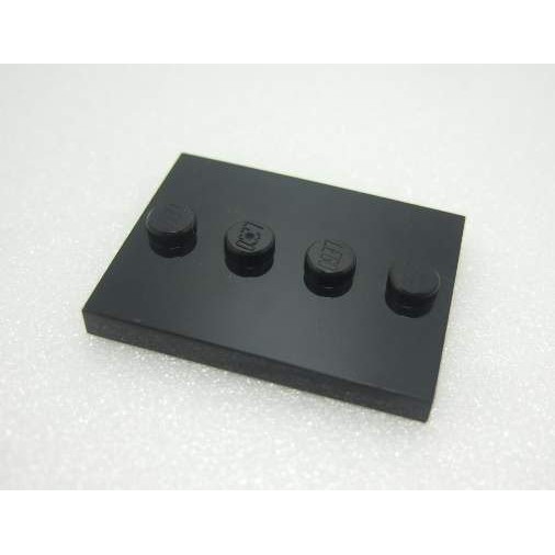 【積木2010】樂高 LEGO 3X4 人偶底板 底座 底板 立板 / 黑色 Black