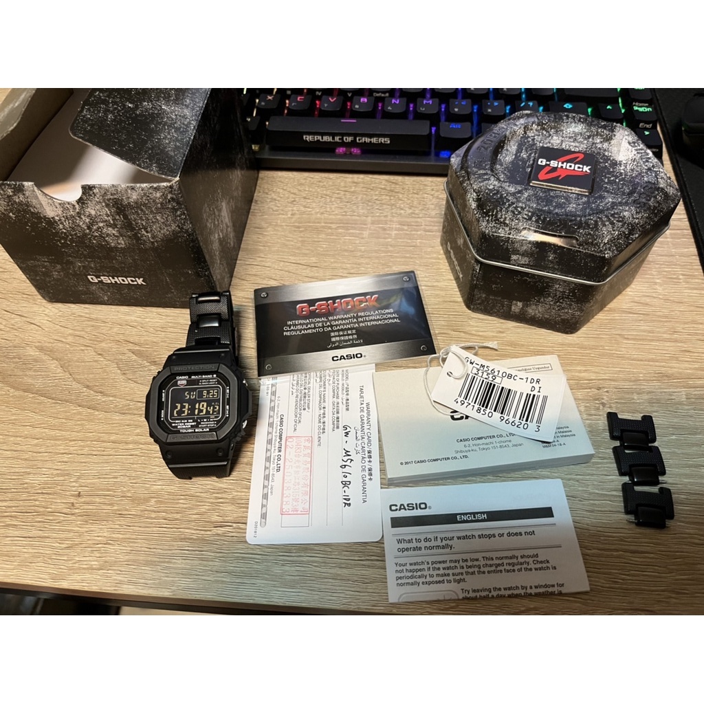 CASIO G-SHOCK GW-M5610BC-1 電波錶