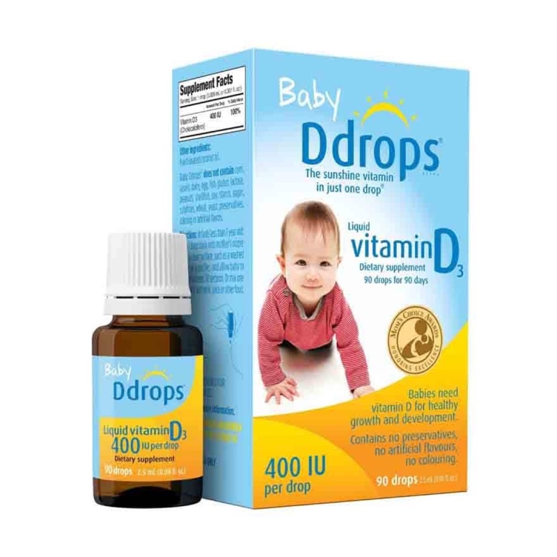 *全新現貨* Ddrops Baby 400 Iu 90 Drops 嬰兒維他命D滴劑