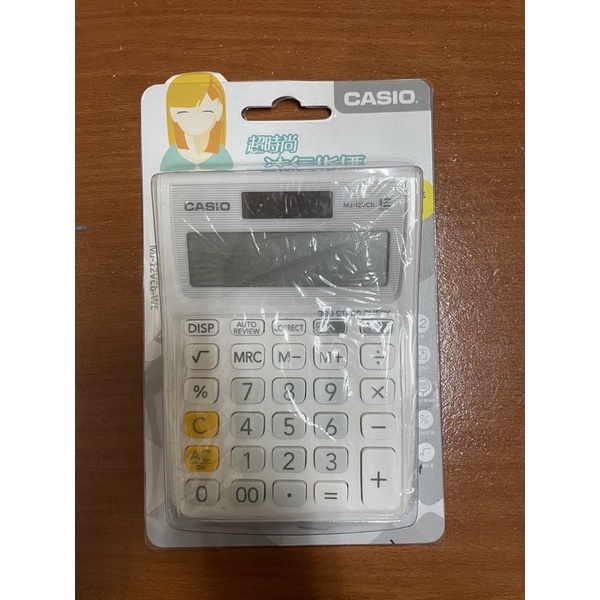 CASIO 12位數電子計算機 MJ-12VCb-WE 全新