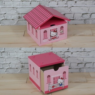媽媽買 Kitty 木製 房屋收納盒/Kitty 木製 房屋積木盒