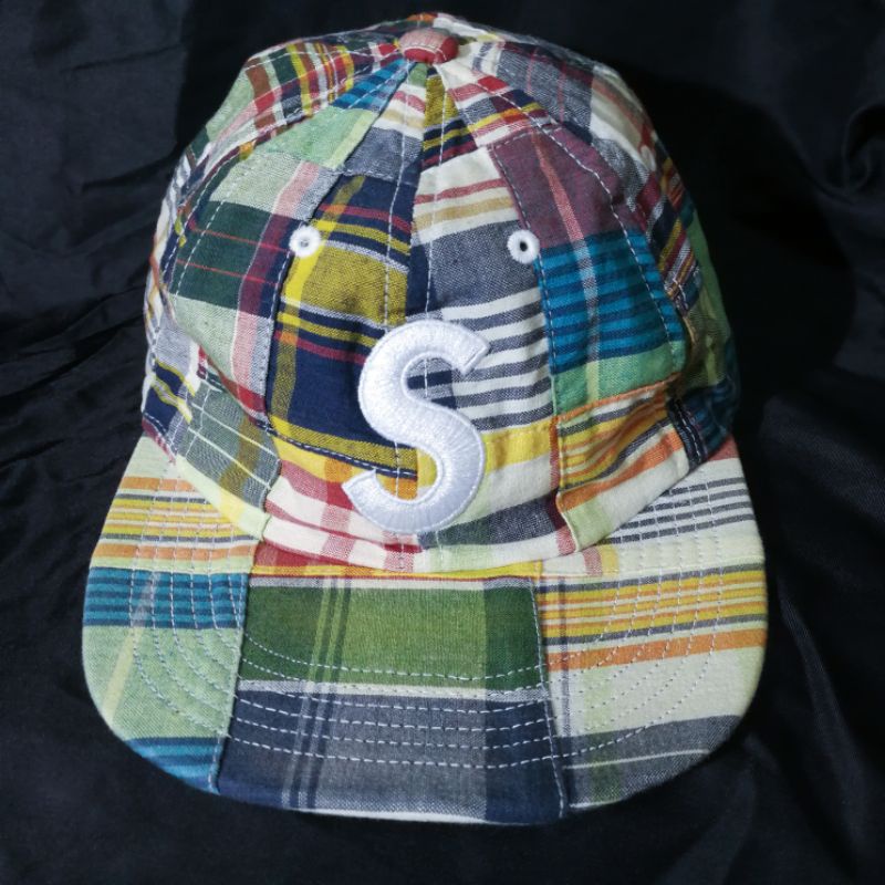 supreme patchwork s logo 5 panel cap 棒球帽 帽 拼接