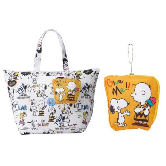 現貨 Jp日貨直送usj 環球影城正版史奴比snoopy 收納袋手提袋購物袋環保袋吊飾外出袋 蝦皮購物