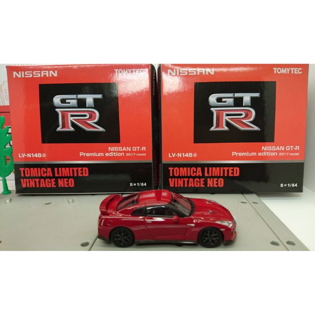 多美 tomica TLV LV-N148d 2017 Nissan GTR 赤色
