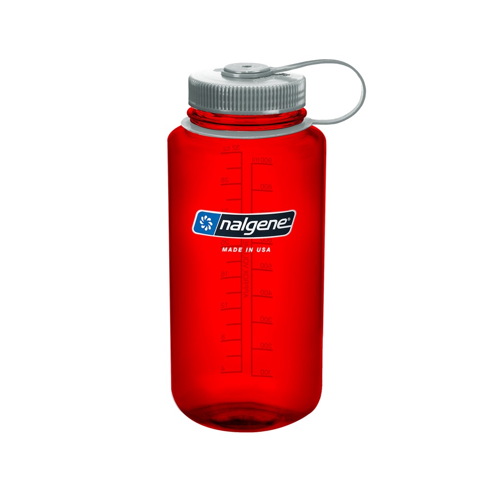 【NALGENE】1000ml寬嘴運動水壺  紅色(登山健行水瓶)