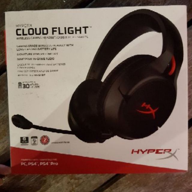 全新~HyperX Cloud Flight 無線電競耳機 HX-HSCF-BK/AM