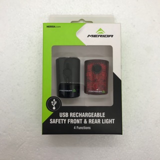 Merida 美利達 自行車車燈組 前後燈組 CG-211WR 前燈+後燈 USB充電