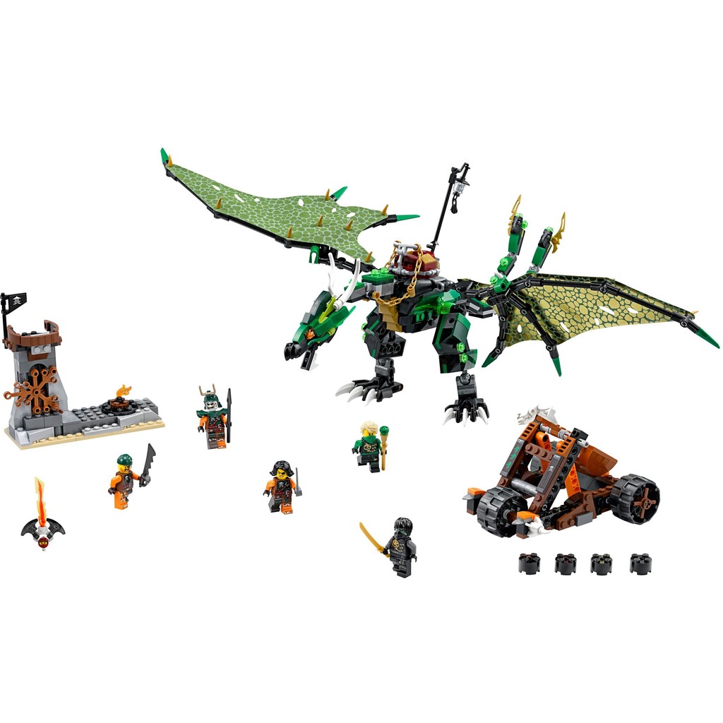 LEGO 樂高 NINJAGO 忍者系列 70593 Green NRG Dragon 全新 無外盒 綠色遁形忍者龍