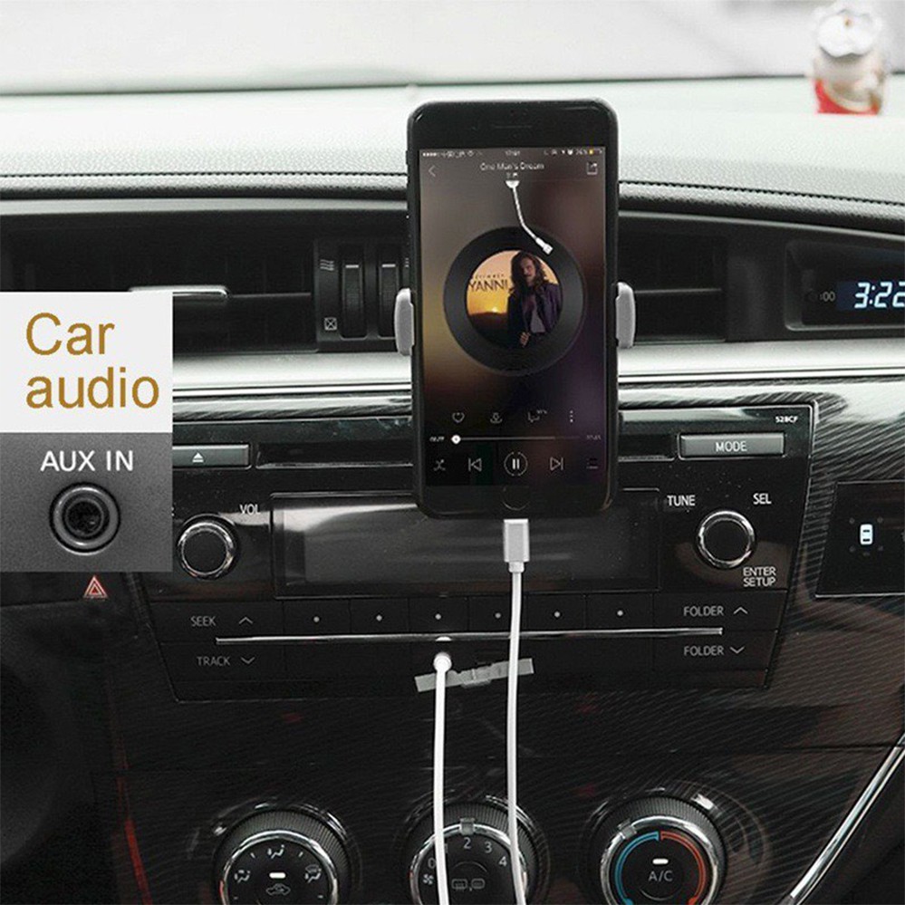 開立發票 車載aux音頻轉接線蘋果iphone Lightning轉3 5mm音源線 蝦皮購物