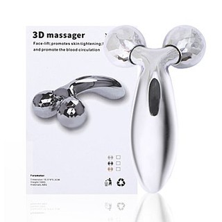 3D手動滾輪臉部按摩器2輪按摩器