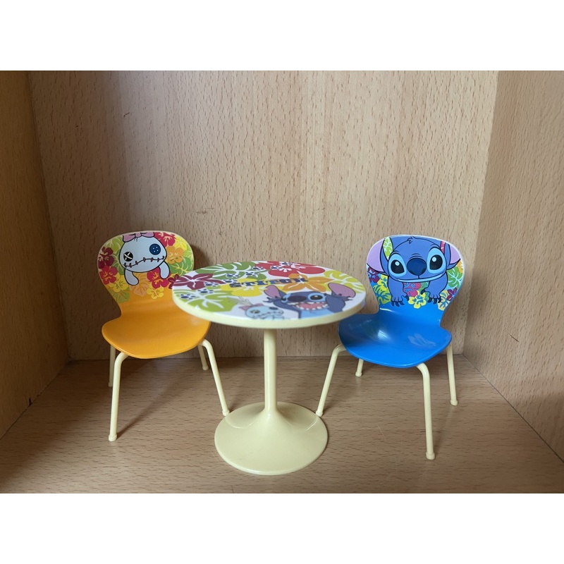 日本絕版  re-ment迪士尼 星際寶貝Stitch 史迪奇 醜ㄚ頭 桌子 椅子 盒玩 模型