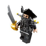 玩樂趣 LEGO樂高 4195 神鬼奇航 Blackbeard 二手人偶 (poc007)