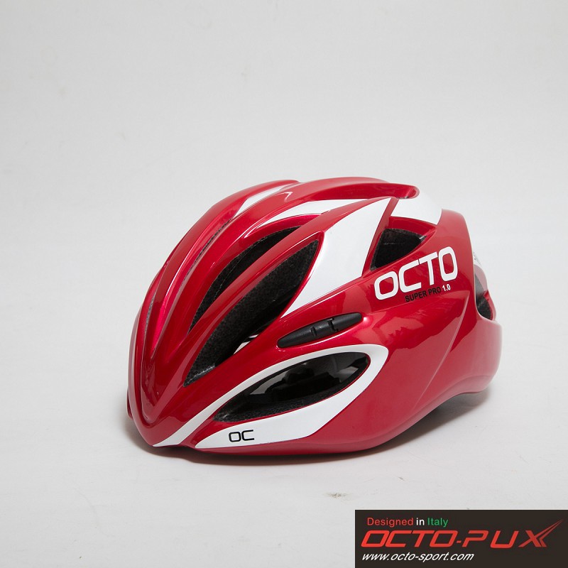 OCTO VADER系列專業級公路車用安全帽(紅白)【7號公園自行車】