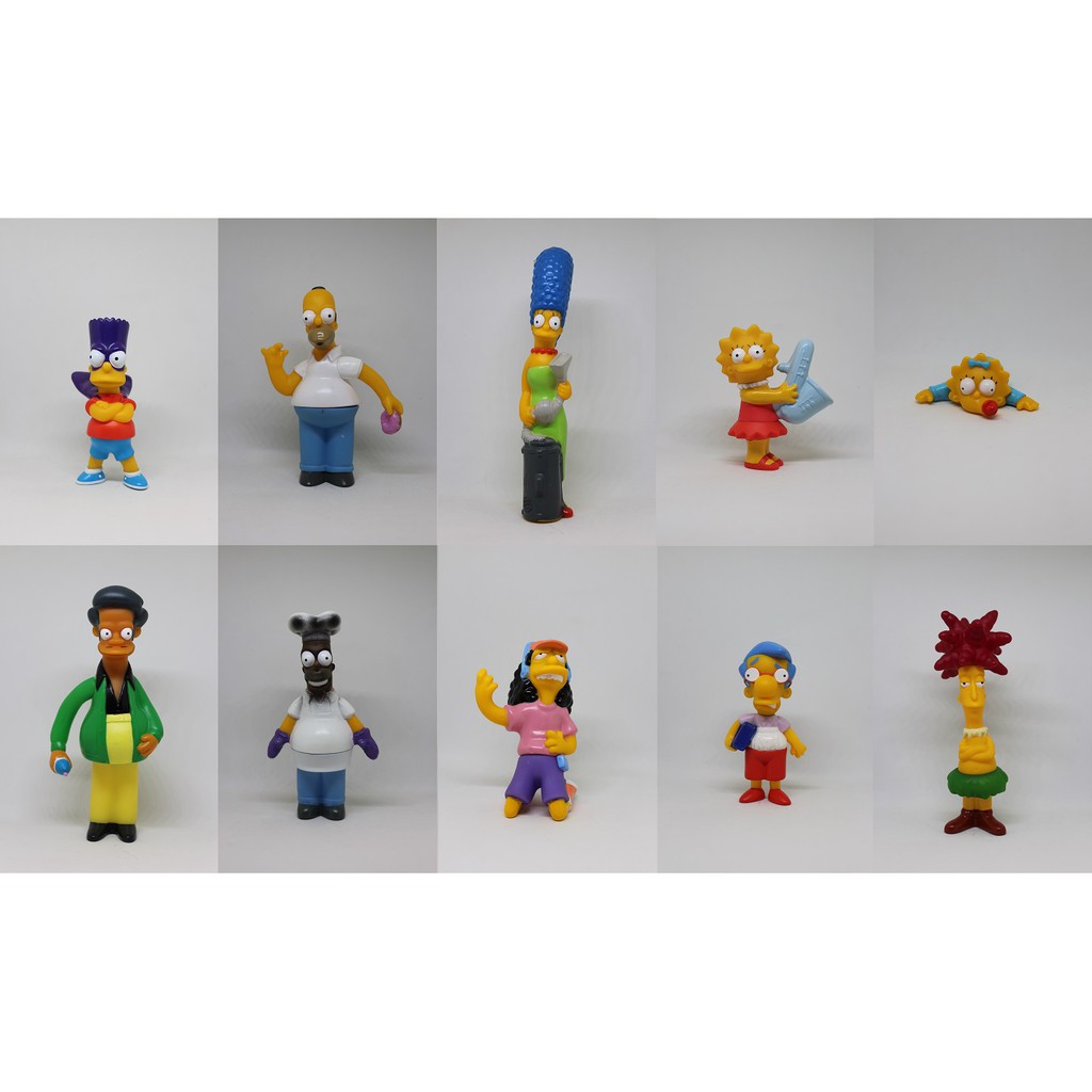The Simpsons 辛普森家庭美國漢堡王公仔共21隻荷馬美枝霸子花枝奶嘴 蝦皮購物