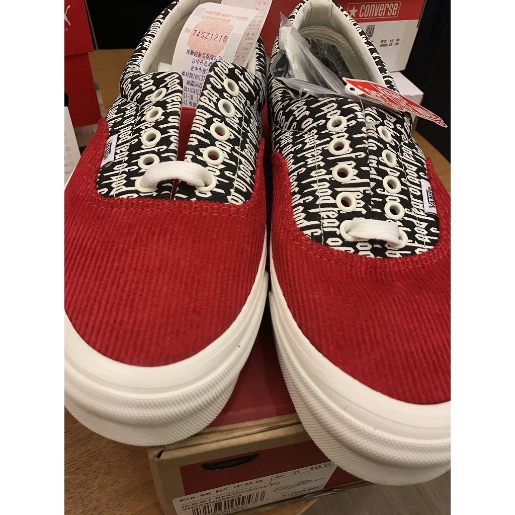 vans fog red