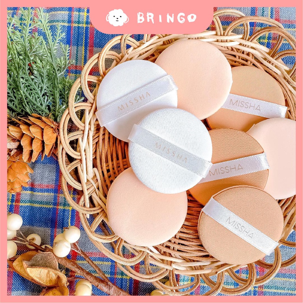 【BRINGO】Missha 氣墊粉餅專用粉撲(一包4入) 氣墊粉餅 粉撲