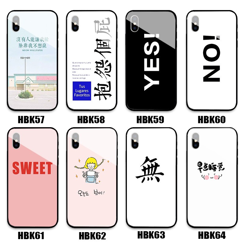 小清新英文文字鋼化玻璃鏡面手機殼oppo R11 R11s R9s R9s Plus A39 A57 Reno 蝦皮購物