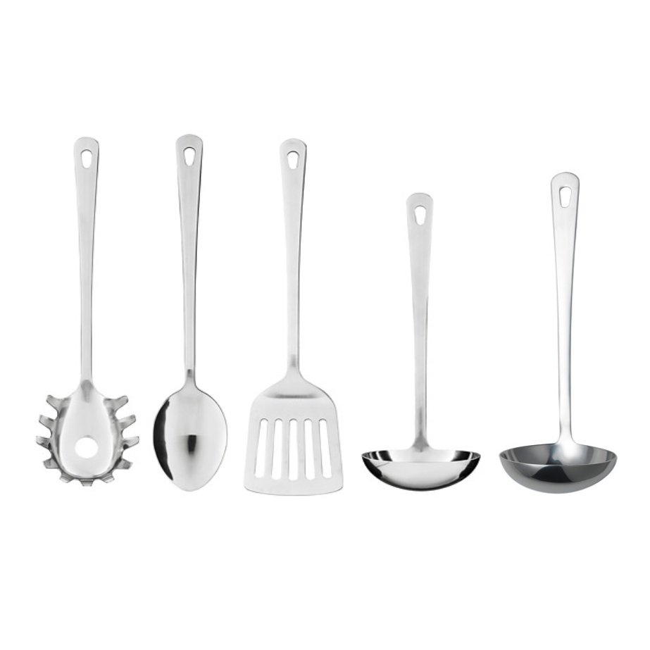 IKEA代購☻☺ 廚房用具4件組 湯匙 長柄湯杓 鍋鏟 義大利麵杓 湯杓 不鏽鋼餐具 不鏽鋼湯杓