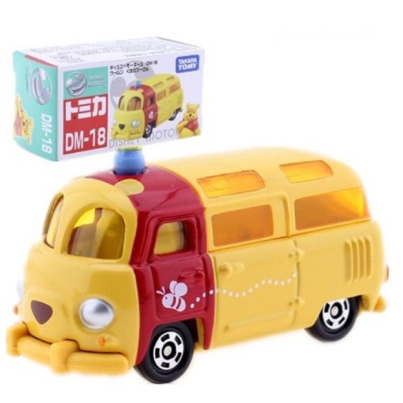 （卡司旗艦）Tomica 多美小汽車 Disney motors DM-18 小熊維尼 麵包車 合金車 玩具 禮物