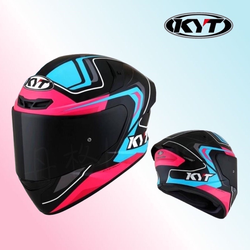 KYT 安全帽  TT-COURSE#V粉紅 金屬排齒扣 全可拆洗 彩繪 全罩式安全帽